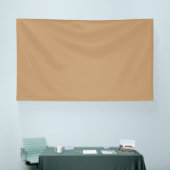 Ontwerp met een bruine achtergrond en witte rand spandoek (Beurs)