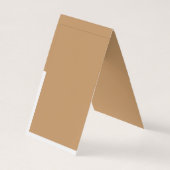 Ontwerp met een bruine achtergrond en witte rand visitekaartje (Achterkant)