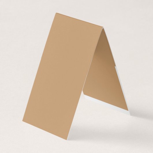 Ontwerp met een bruine achtergrond en witte rand visitekaartje (Voorkant)