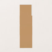 Ontwerp met een bruine achtergrond en witte rand visitekaartje (Buitenkant ongevouwen)