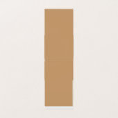 Ontwerp met een bruine achtergrond en witte rand visitekaartje (Binnenkant ongevouwen)