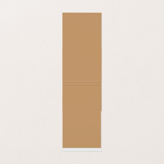 Ontwerp met een bruine achtergrond en witte rand visitekaartje (Binnenkant ongevouwen)