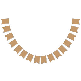 Ontwerp met een bruine achtergrond en witte rand vlaggetjes