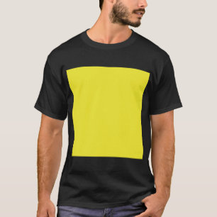 Ontwerp met een gele achtergrond en zwarte rand t-shirt