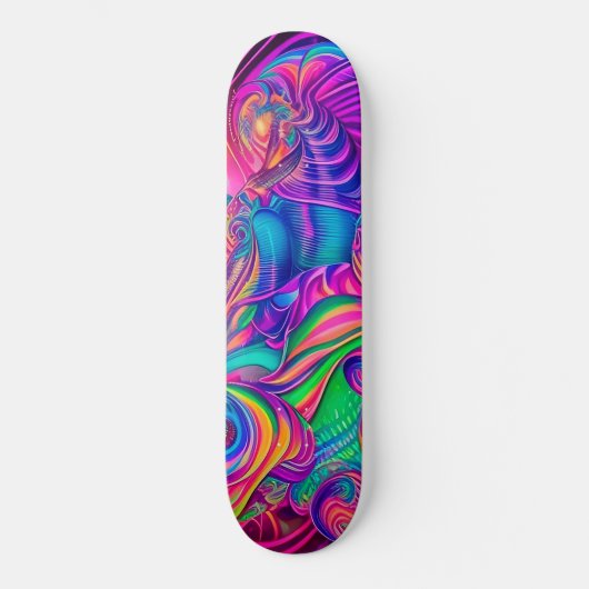 Ontwerp met een klapskateboard van Trippy met een  Persoonlijk Skateboard (Voorkant)