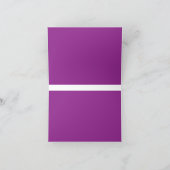 Ontwerp met een verbluffende Paarse achtergrond en Bedankkaart (Binnen)