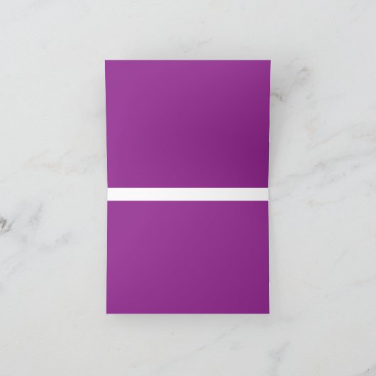 Ontwerp met een verbluffende Paarse achtergrond en Bedankkaart (Binnen)