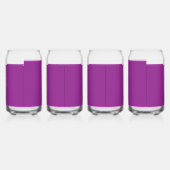 Ontwerp met een verbluffende Paarse achtergrond en Blikvorm Glas (Links)