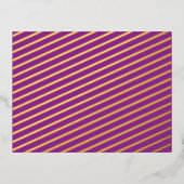 Ontwerp met een verbluffende Paarse achtergrond en Folie Feestdagen Briefkaart (Voorkant)