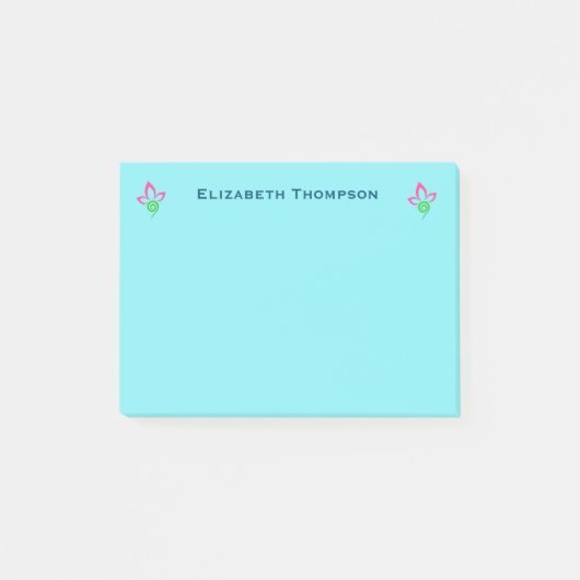 ontwerp met Floral Symbool op maat Post-it® Notes (Voorkant)