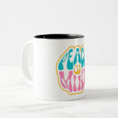 Ontwerp met gemoedsrust tweekleurige koffiemok (Voorkant links)