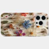 Ontwerp met geperste bloemen Heldere bloem telefoo Case-Mate iPhone Case (Achterkant (horizontaal))