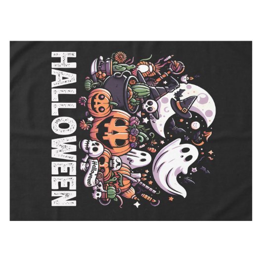 Ontwerp met Halloween-thema Tafelkleed (Voorkant (Horizontaal))