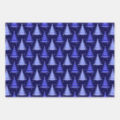 Ontwerp met kerstboomblauw rood groen patroon inpakpapier vel (Voorkant)