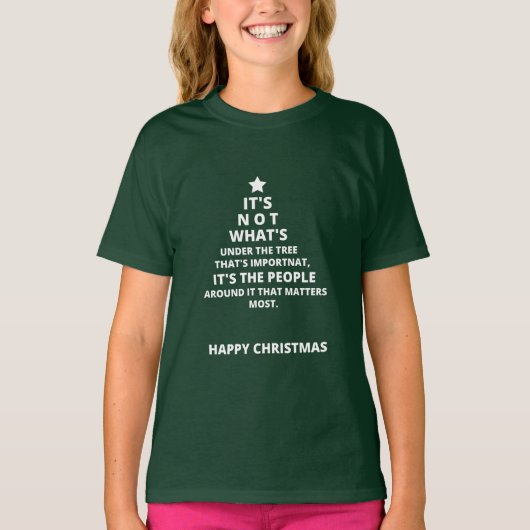 Ontwerp met kerstcadeautjes t-shirt (Voorkant)
