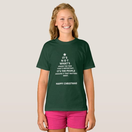 Ontwerp met kerstcadeautjes t-shirt (Voorkant volledig)