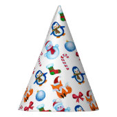 Ontwerp met kerstillustratie voor Waterverf van de Feesthoedjes (Links)