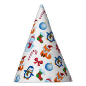 Ontwerp met kerstillustratie voor Waterverf van de Feesthoedjes (Rechts)