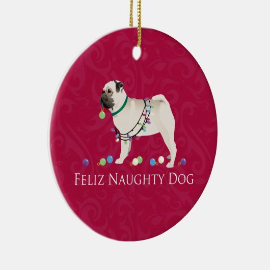 Ontwerp met kerstmis keramisch ornament (Rechts)