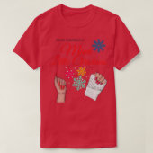 Ontwerp met kerstnagels t-shirt (Design voorkant)