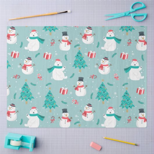 Ontwerp met kerstpatronen 2 tissuepapier (Craft)