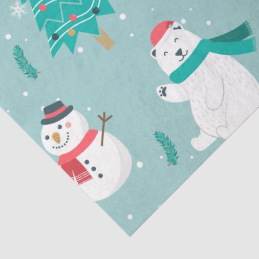 Ontwerp met kerstpatronen 2 tissuepapier (Detail)