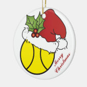 Ontwerp met kersttennis keramisch ornament (Links)