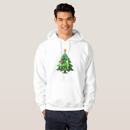 Ontwerp met kersttouwtjes hoodie (Voorkant volledig)