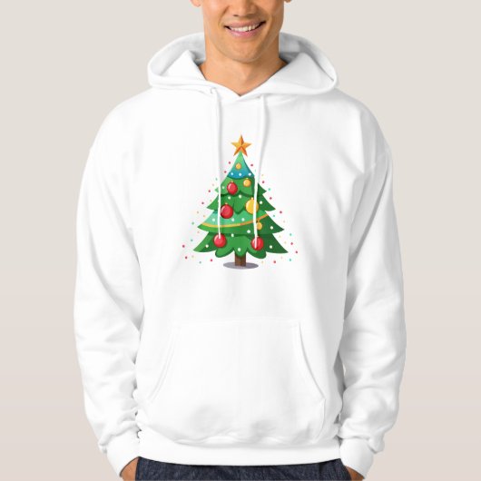Ontwerp met kersttouwtjes hoodie (Voorkant)