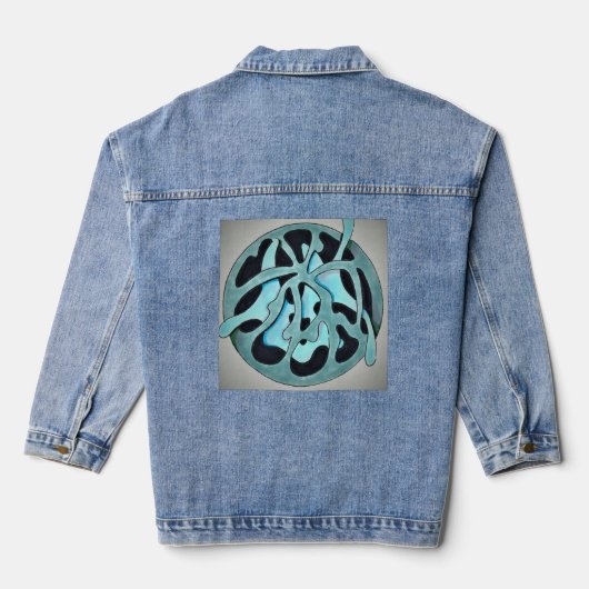 ontwerp met klemmen denim jacket (Achterkant)
