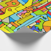 Ontwerp met kleurenblokken cadeaupapier (Hoek)
