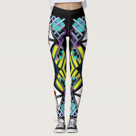Ontwerp met kleurrijke patronen leggings