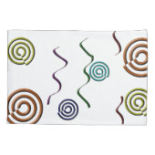 Ontwerp met kleurrijke vormen kussensloop (Achterkant)