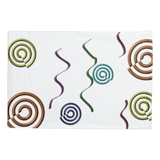 Ontwerp met kleurrijke vormen kussensloop (Achterkant)