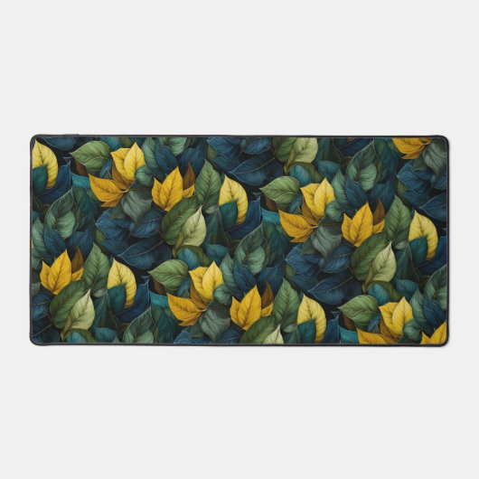 Ontwerp met kunsty bladeren bureaumat (Voorkant)