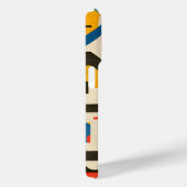 Ontwerp met letters in rood, blauw en oker Case-Mate iPhone case (Achterkant / Rechts)