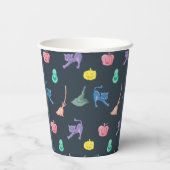 Ontwerp met leuke Halloween karakters Papieren Bekers (Achterkant)