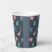 Ontwerp met leuke Halloween karakters Papieren Bekers (Rechts)