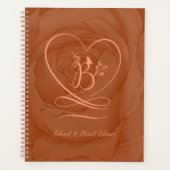 Ontwerp met liefdesbrief (cinnamon) planner (Voorkant)