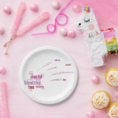 Ontwerp met positieve woorden papieren bordje (Feest)