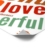 Ontwerp met positieve woorden poster (Hoek)