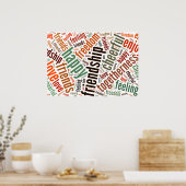 Ontwerp met positieve woorden poster (Keuken)