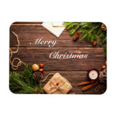 Ontwerp met prettig kerstfeest magneet (Horizontaal)