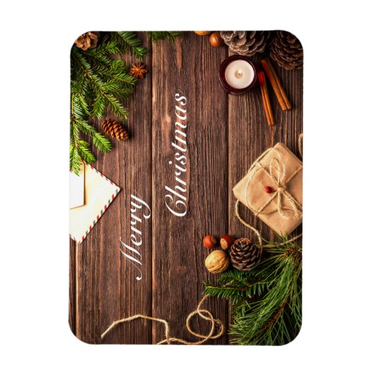 Ontwerp met prettig kerstfeest magneet (Verticaal)