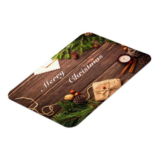 Ontwerp met prettig kerstfeest magneet (Linkerzijde)