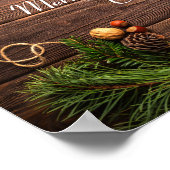 Ontwerp met prettig kerstfeest poster (Hoek)