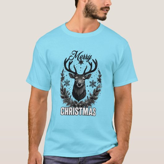 Ontwerp met prettig kerstshirt t-shirt (Voorkant)