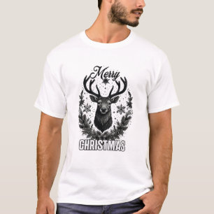 Ontwerp met prettig kerstshirt t-shirt