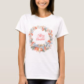 Ontwerp met prettig kerstshirt t-shirt (Voorkant)