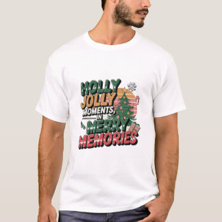 Ontwerp met prettig kerstshirt t-shirt